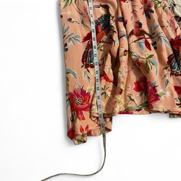 Cream and Pink Boho Maxi Skirt - Picture 8 of 9